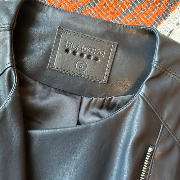 Blank NYC Record Breaker Collarless Faux Leather Moto Jacket - Picture 3 of 13